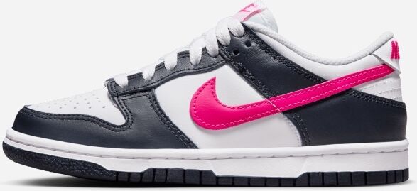 Nike Scarpe Dunk Low Blu Navy/Bianco/Rosa Bambino FB9109-401 4Y