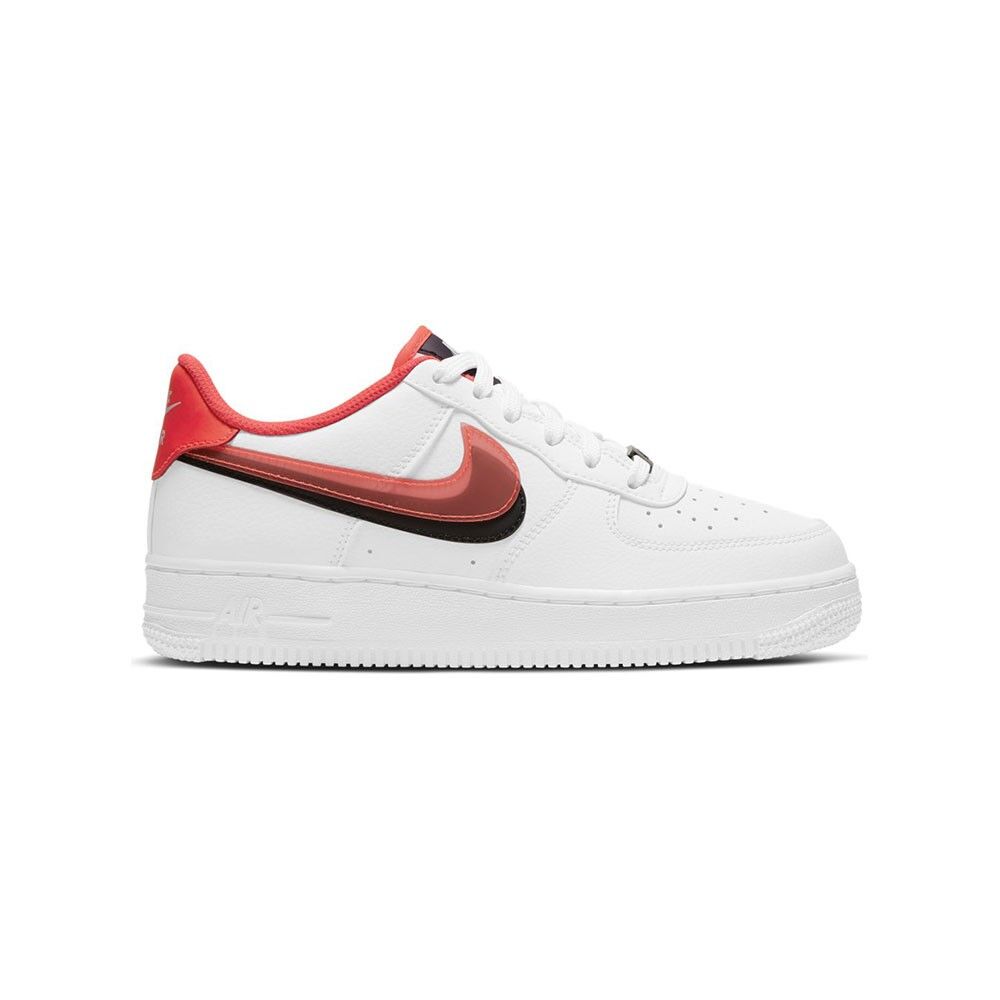 Nike Sneakers Air Force 1 Lv8 Gs Bianco Rosso Bambino EUR 38 / US 5.5Y