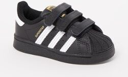 adidas Superstar sneaker met leren details - Zwart