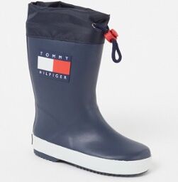 Tommy Hilfiger Regenlaars met logo en trekkoord - Donkerblauw