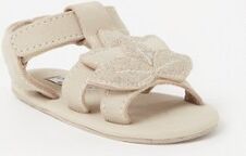 Donsje Amsterdam Tuti Fields Lotus babysandaaltje van nubuck - Beige