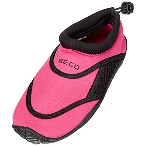 Beco Kinderen surf en badschoenen  badschoenen, surfschoenen, strandschoenen, watten schoenen voor kinderen, roze/zwart, 29, 92171