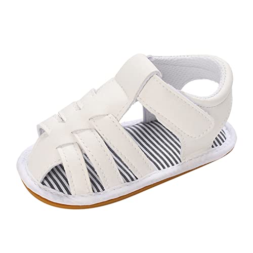 Generic Dansschoenen Jongens Sandalen Roodachtige Schoenen Eerste Schoenen Wandelaar Single Baby Zachte Jongens Meisjes Baby Schoenen Lage Schoenen Jongens 35, Z2 wit., 22 EU