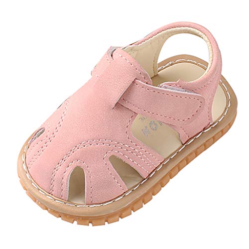 Generic Dansschoenen Jongens Sandalen Roodachtige Schoenen Eerste Schoenen Wandelaar Single Baby Zachte Jongens Meisjes Baby Schoenen Lage Schoenen Jongens 35, Z1 Roze, 9-12 Monate