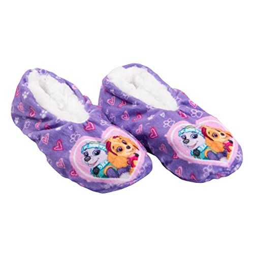 United Paw Patrol Ballerina's voor meisjes – Skye en Everest ABS gevoerde winterpantoffels kinderpantoffels paars 23-26, Paars