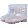 UnoSheng Outdoorschoenen voor kinderen, licht, voor meisjes, pvc-regenlaarzen, antislip schoenen, outdoorschoenen, boots 30, Transparant, 23 EU