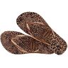 Havaianas Slim Animals GreyGolden Teenslip, Zandgrijs/Gouden, 13 UK Kind, Zand Grijs Gouden