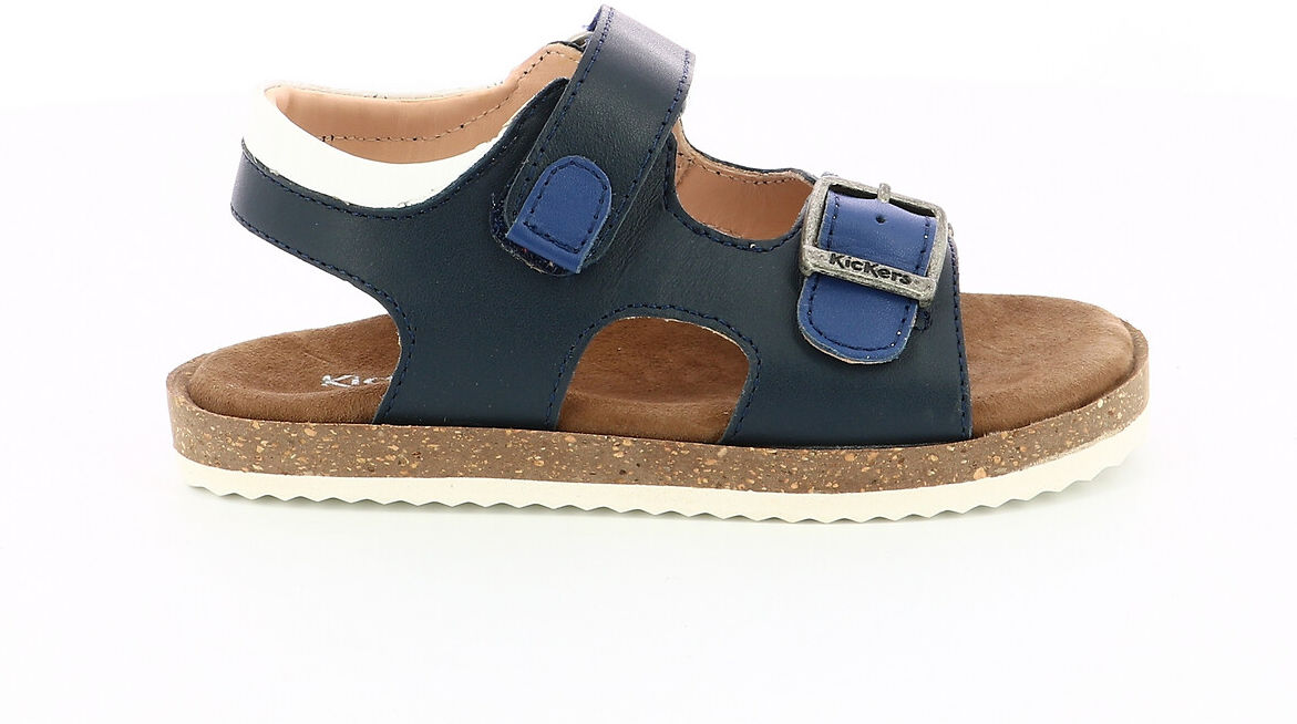 Kickers Sandálias em pele, Funkyo   Marinho/Azul/Branco