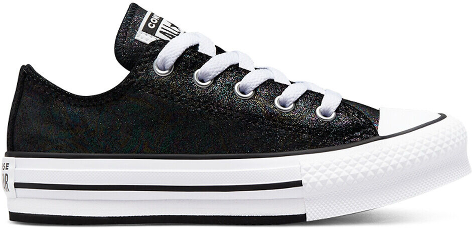 Converse Sapatilhas em pele, Chuck Taylor Eva Lift Iridescent   Preto