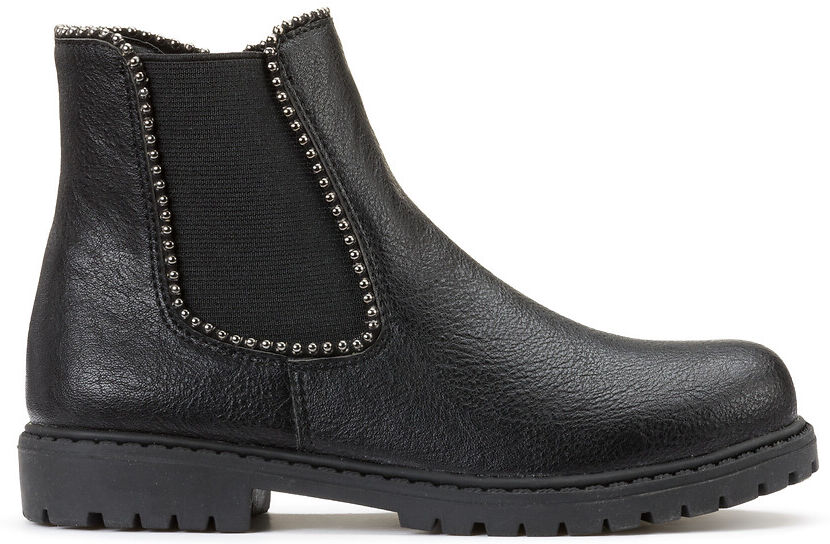 La Redoute Collections Botas com tachas, com fecho, do 26 ao 39   Preto