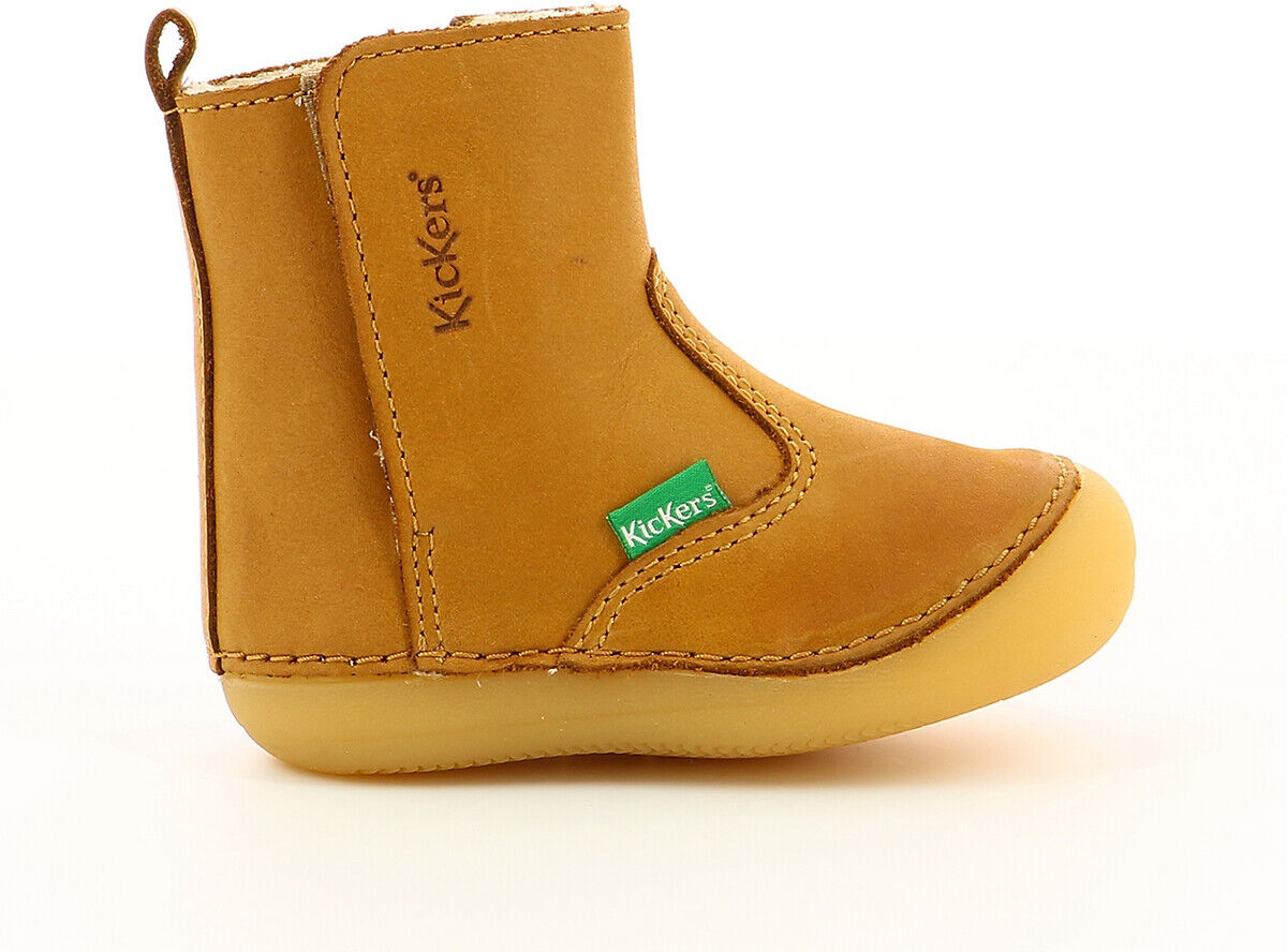 Kickers Botinhas em pele, Socool cho   camel-claro