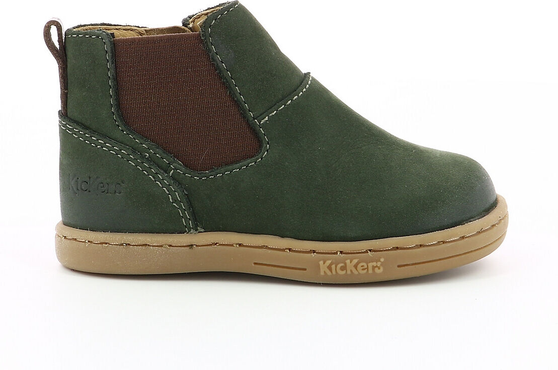 Kickers Botas em pele, Tackbo   Caqui