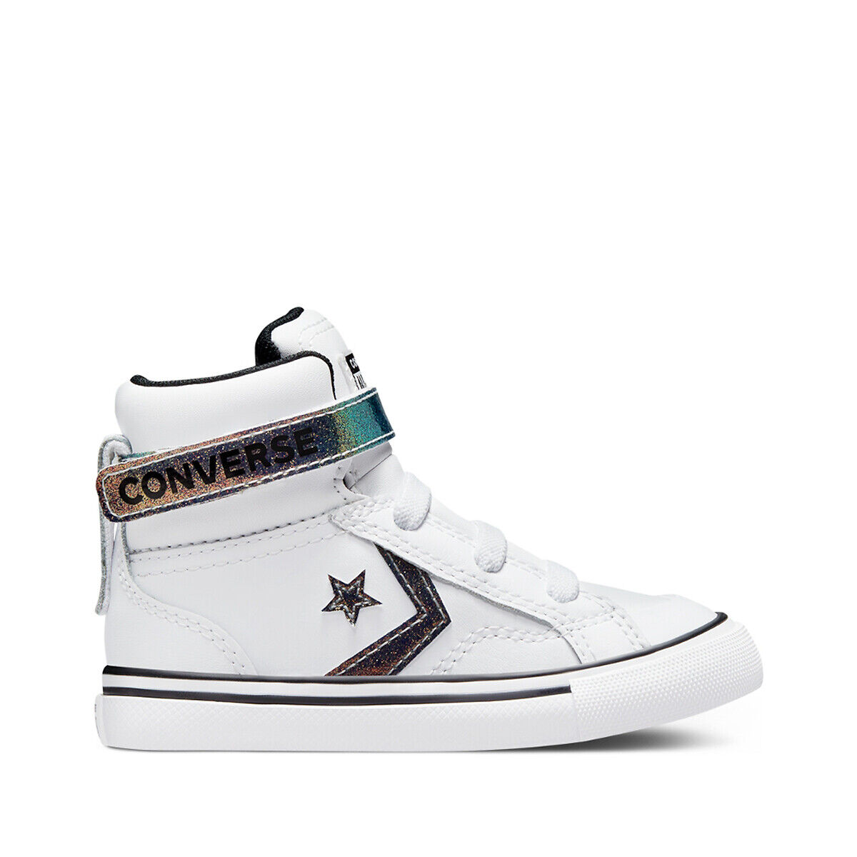 Converse Sapatilhas em pele, Pro Blaze Iridescent Glitter Leather   Branco