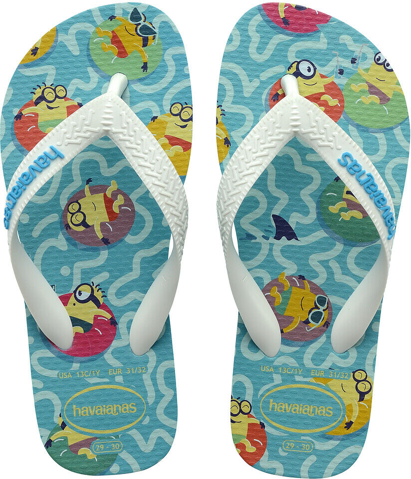 Havaianas Chinelos Minions   branco/azul