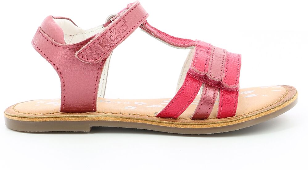 Kickers Sandálias em pele, Diamanto   rosa metalizado