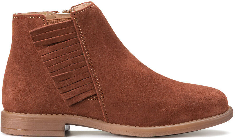 La Redoute Collections Botas com franjas, com fecho, do 28 ao 38   terracota