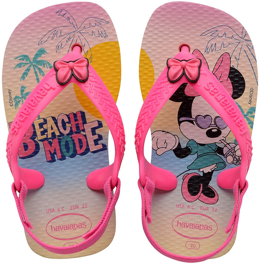 Havaianas Sandálias com entrededos, Baby Disney Classics II   Estampado Rosa