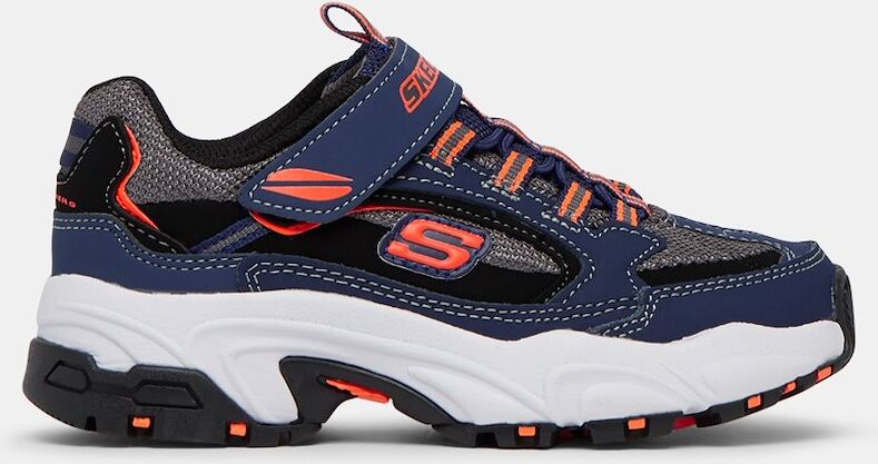 Skechers Sapatilhas - Ténis Skechers Stamina Quickback - Azul/Cinza/Laranja - Criança Rapaz