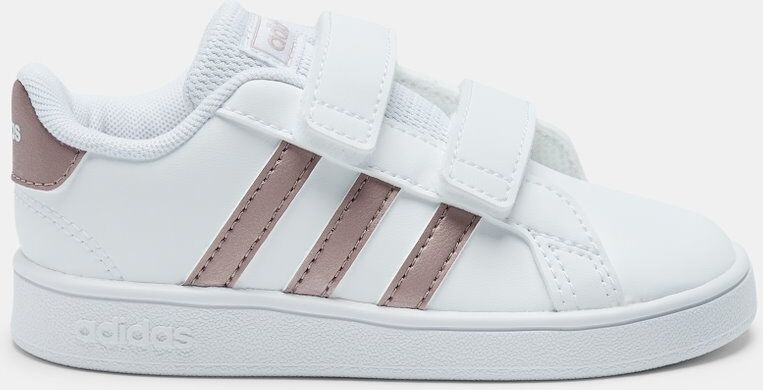 Adidas Sapatilhas - Ténis Adidas Grand Court - Branco/Rose Gold - Bebé