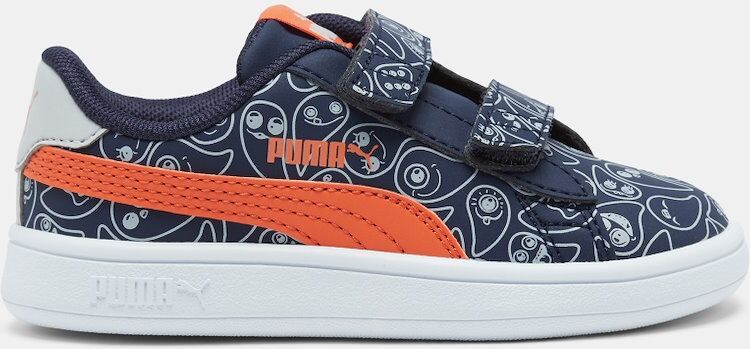 Puma Sapatilhas - Ténis Puma Smash v2 Monster Family - Marinho/Laranja - Bebé