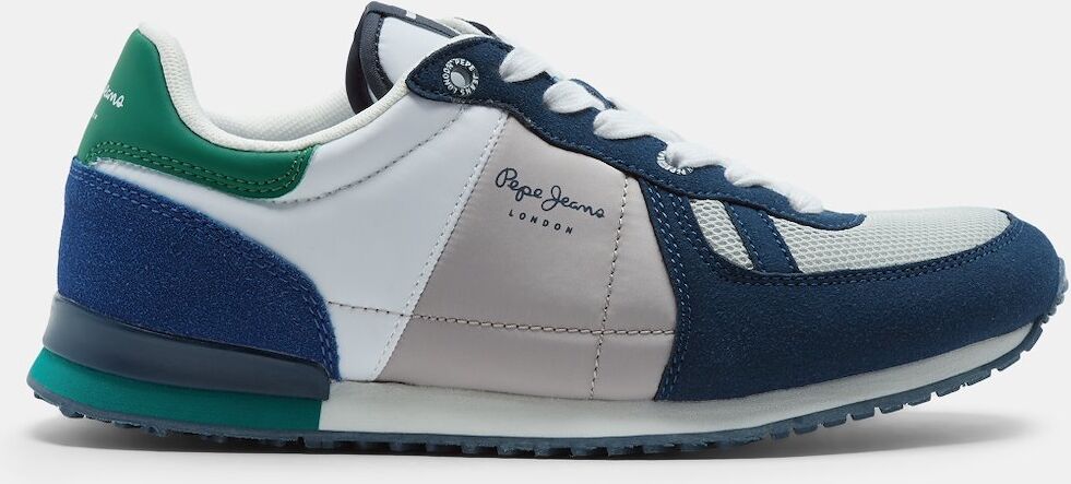 Pepe Jeans Sapatilhas - Ténis Pepe Jeans Sydney Basic - Azul/Branco/Verde - Júnior Rapaz