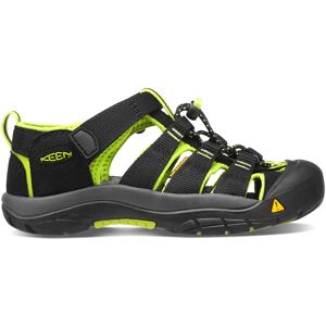 Keen Kids' Newport H2 BLACK/LIME GREEN 24, Black/Lime Green