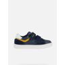 Dark Blue Boys' Leather Sneakers Geox Nashik Boy - Boys 34