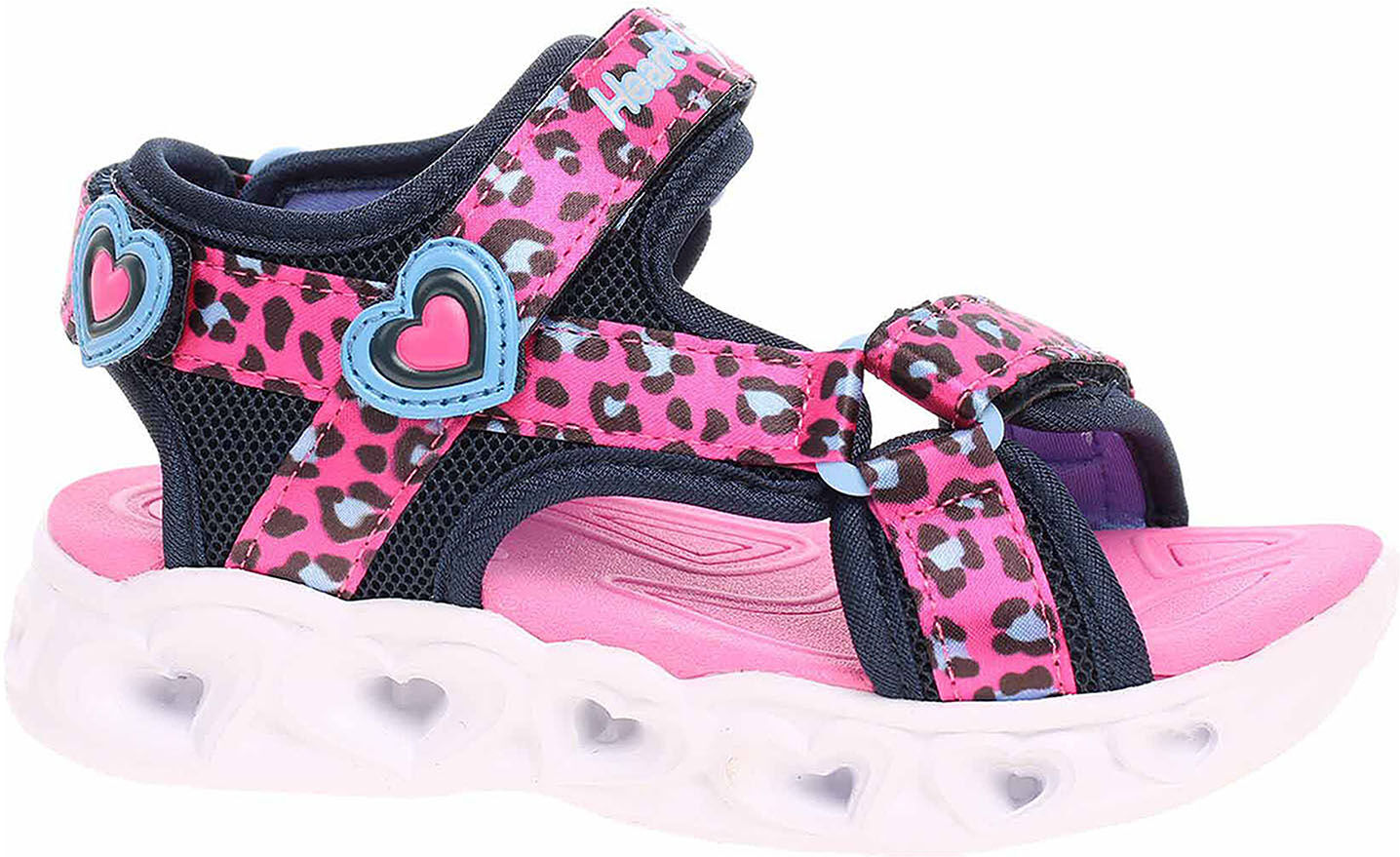 Skechers S Lights - Heart Lights Sandals - Sawy Cat hot pink-blue 24