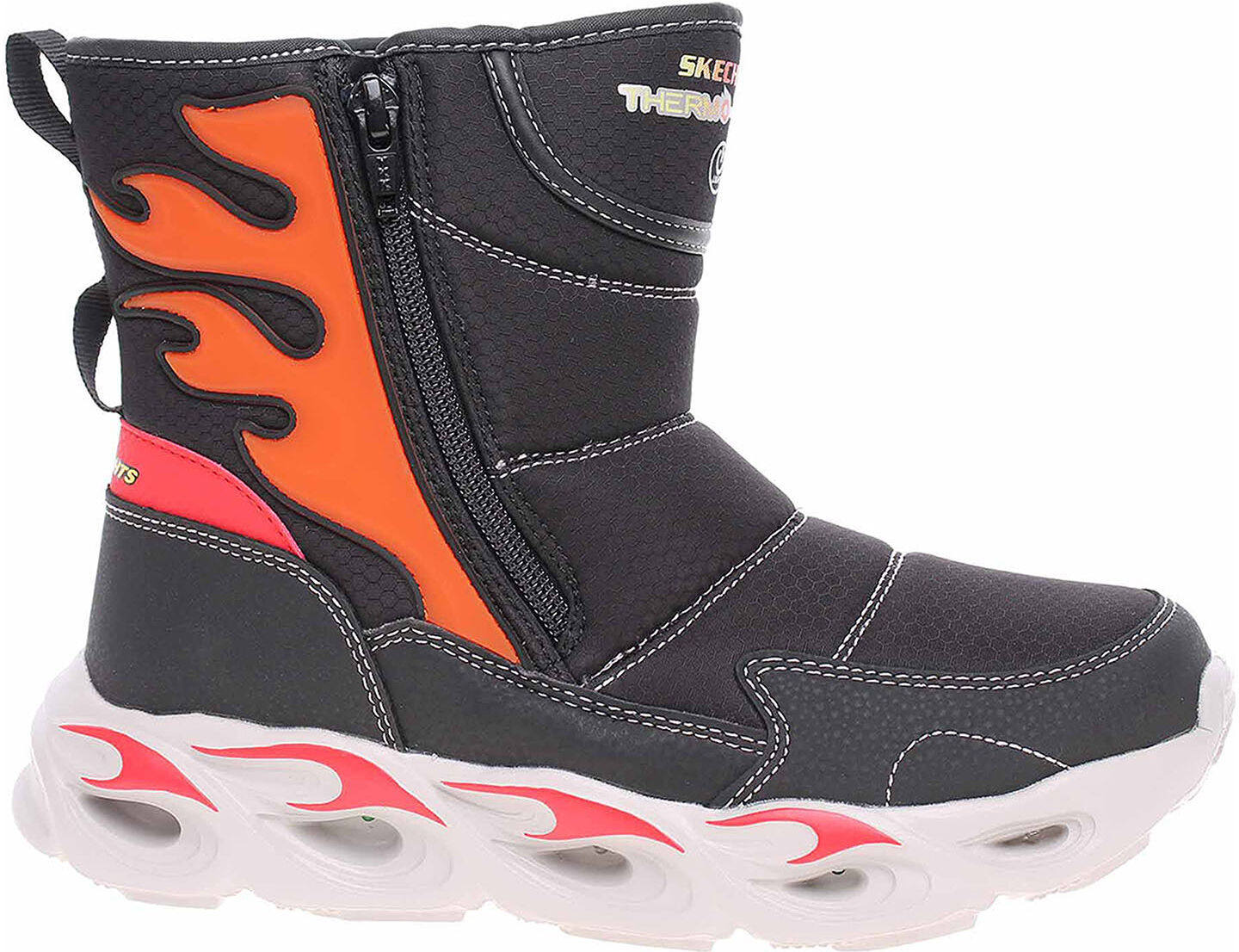 Skechers S Lights-Thermo-Flash - Heat Storm black-red 30