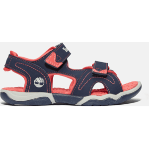 Timberland - Adventure Seeker 2-Strap Sandal for Youth in Dark Navy, Navy/Pink, Size: 12.5