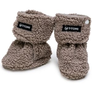 T-TOMI TEDDY Booties Grey baby shoes 9-12 months 1 pc