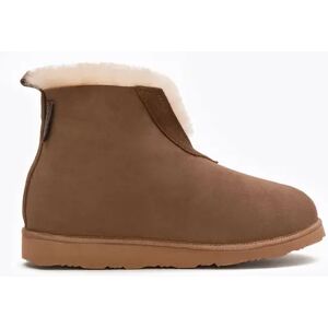 Pegia Moen Unisex Sheepskin Bootie Slippers, 37/4 / Chestnut