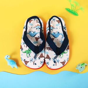 PatPat Toddler/Kid Unicorn Rainbow Print Flip-flops Slippers  - White