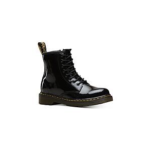 Dr. Martens Girls' 1460 Patent Lace & Zip Up Boots - Toddler, Little Kid  - Black - Size: 13C (Little Kid)