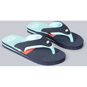 Animal Jekyl Kids Recycled Flip-Flops - Turquoise - Turquoise - Size: 10