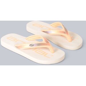 Animal Swish Kids Recycled Flip-Flops - Cream - Cream - Size: 13