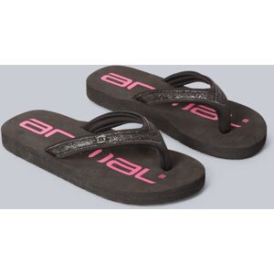 Animal Swish Kids Recycled Flip-Flops - Black - Black - Size: 1