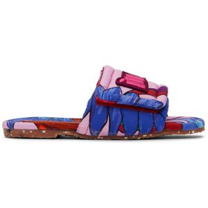 Maison Mangostan Kids Blue Sandia Sunflower Slides  - Print - Size: EU 26 - unisex