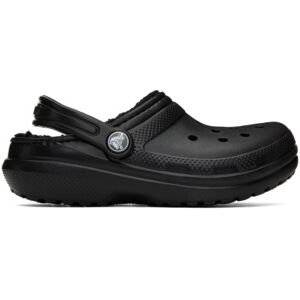 Crocs Kids Black Classic Lined Clogs  - Black/Black - Size: US 13 - unisex