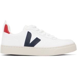 VEJA Kids White & Navy V-10 Sneakers  - WHITE_COBALT - Size: EU 31 - unisex