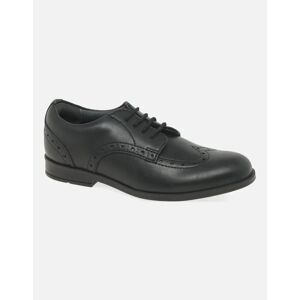 Start-Rite Girl's Brogue Pri Vegan Girls School Shoes - Black - Size: 12/F (Standard)