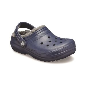 Crocs Girl's Toddlers Classic Lined Slippers - Navy - Size: 6 years/6