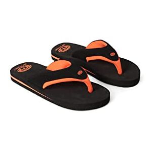 Animal Jekyl Kids Recycled Flip-Flops - Slip-On & Lightweight Footwear With Soft Padded Straps For Boys & Girls - Best For Spring, Summer, Beach & Outdoors Black Kids Shoe Size 1