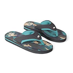 Animal Jekyl Kids Recycled Flip-Flops - Slip-On & Lightweight Footwear With Soft Padded Straps For Boys & Girls - Best For Spring, Summer, Beach & Outdoors Camouflage Kids Shoe Size 12