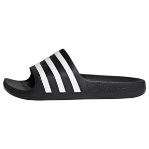 adidas Unisex Adilette Aqua slide sandal, Core Black White Core Black Dark, 2 UK