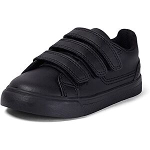 Kickers Infant Unisex Tovni Triple Strap School Shoes, Black, 11 UK Child