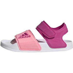 adidas Boy's Adilette Sandal K Slippers, Lucid Fuchsia Beam Pink Pulse Mint, 1 UK