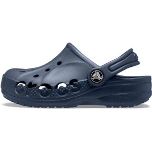 Crocs Unisex Kids Baya Clog Kids Comfortable Slip On Water Shoe for Toddlers, Navy, 4 UK Child