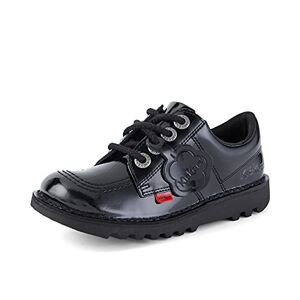 Kickers Unisex Kids Kick Lo Core School Shoes, Black Patent, 1 UK