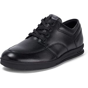 Kickers Youth Boy's Troiko Lace Up Leather School Shoes, Black, 6 UK